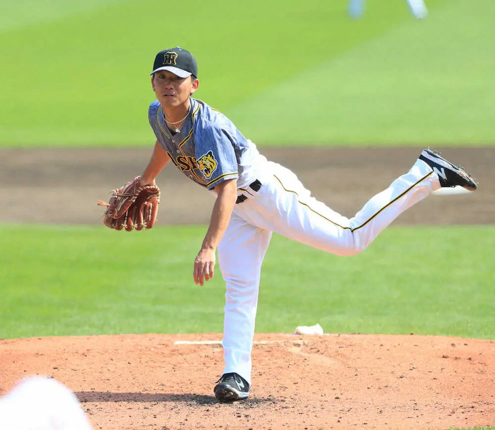【画像・写真】阪神・伊藤将　楽天・田中将と互角に渡り合う7回1失点　1カ月ぶりとなる4勝目の権利手に降板