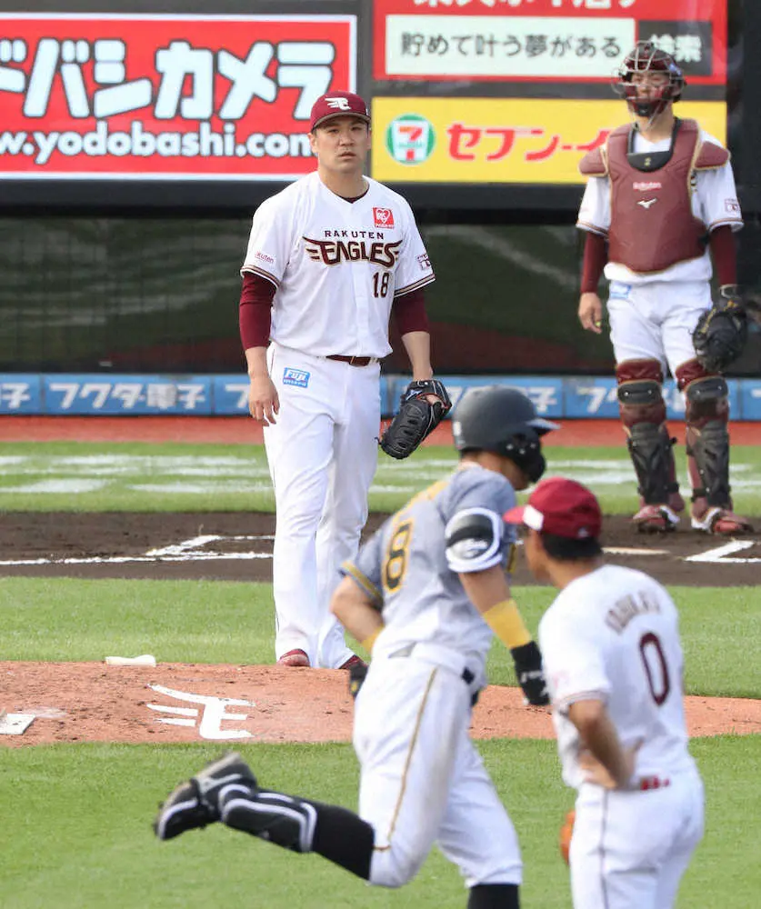 【画像・写真】マー君7回3失点ながら4敗目　モノノフ対決制した佐藤輝を称え「甘いボールではない。うまく打たれた」
