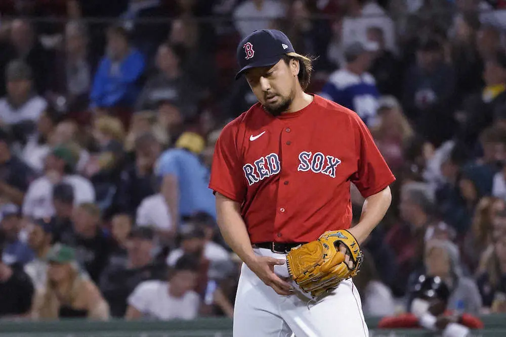 【画像・写真】レッドソックス・沢村　救援登板も特大被弾　右臀部痛の影響で7日以来のマウンド