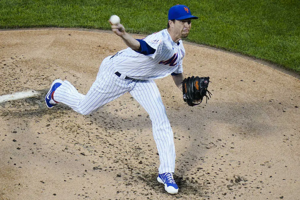 【画像・写真】メッツ・デグロム　6回零封6勝目で防御率0・56！打っても今季打率4割
