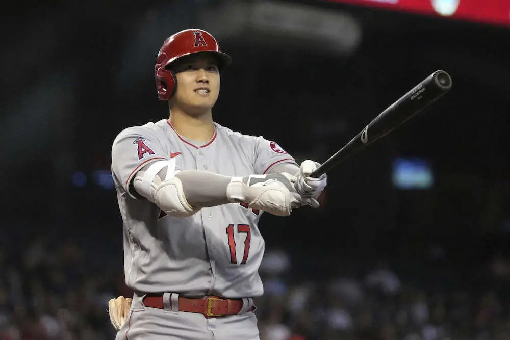 【画像・写真】大谷翔平　登板翌日に代打で4試合連続安打！8回無死一塁で弾丸175キロ右前打　エ軍は5連勝で5割復帰