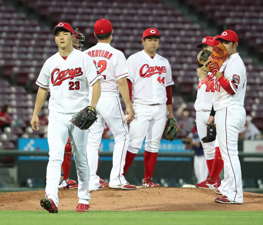 【画像・写真】広島・薮田に「非情継投」　今季初勝利の権利まであと1死で降板　2番手・コルニエルが同点打献上