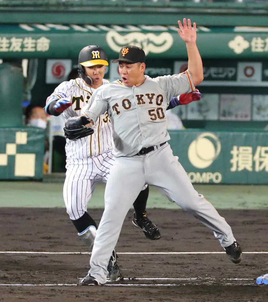 【画像・写真】阪神・矢野監督「明日も大丈夫かな」　走塁中のアクシデントで途中交代の糸原について