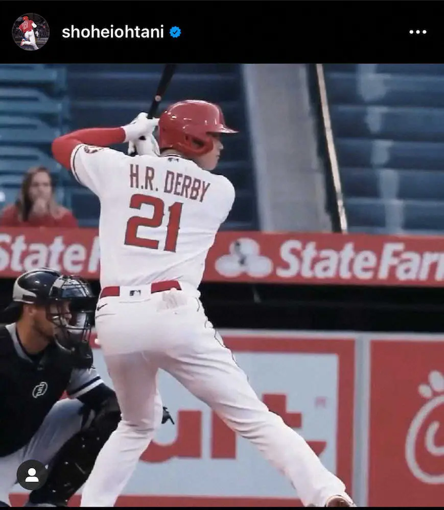 【画像・写真】日本人初!大谷　球宴の本塁打競争に出場　自身のインスタで発表