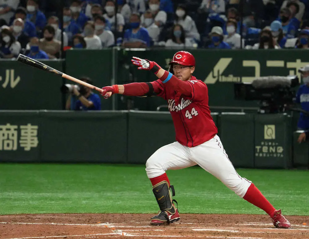 【画像・写真】広島・林が絶好調！　左中間に豪快3号ソロ　自身初の1試合4安打で打率4割超え