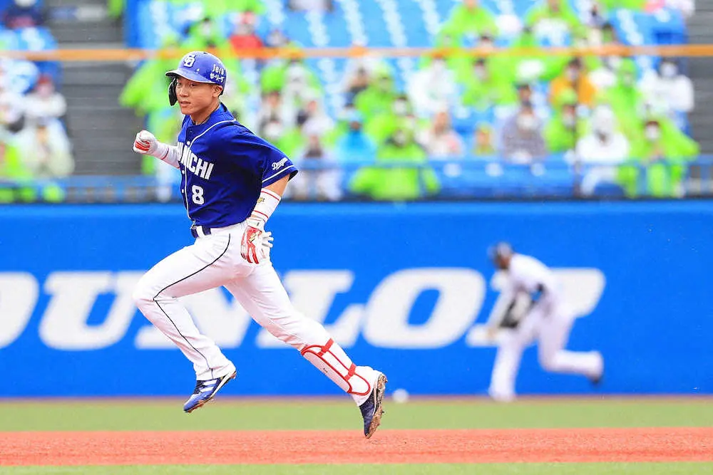 【画像・写真】中日　大島が自己最多4打点　ヤクルト戦連敗6でストップ　神宮で今季初勝利