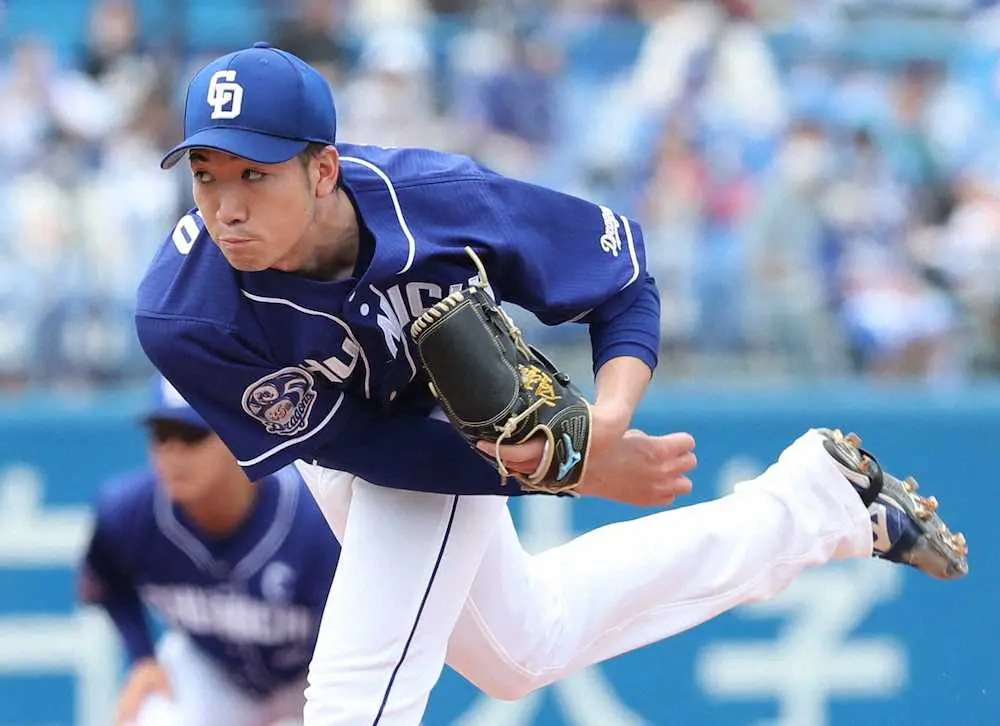 【画像・写真】中日・勝野　ノーノー消えた直後に先制点まで許す　7回2死から初安打許し、川端に先制2ラン
