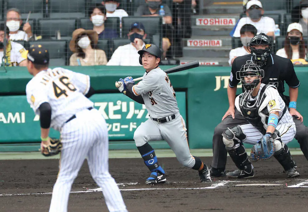【画像・写真】巨人・原監督の怒りの闘魂に発奮！香月犠打失敗で見逃し三振も松原がV2ランで虎に勝ち越し