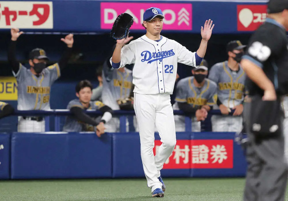 【画像・写真】中日・大野雄　8回2失点の好投も、本拠地の阪神戦で2860日ぶりの黒星　打線が援護できず