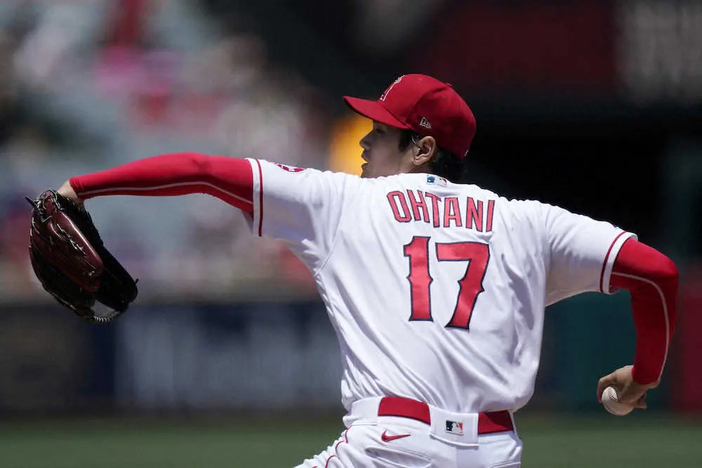 【画像・写真】エンゼルス・大谷　6回1失点の力投も今季4勝目ならず　リアル二刀流で珍事続々
