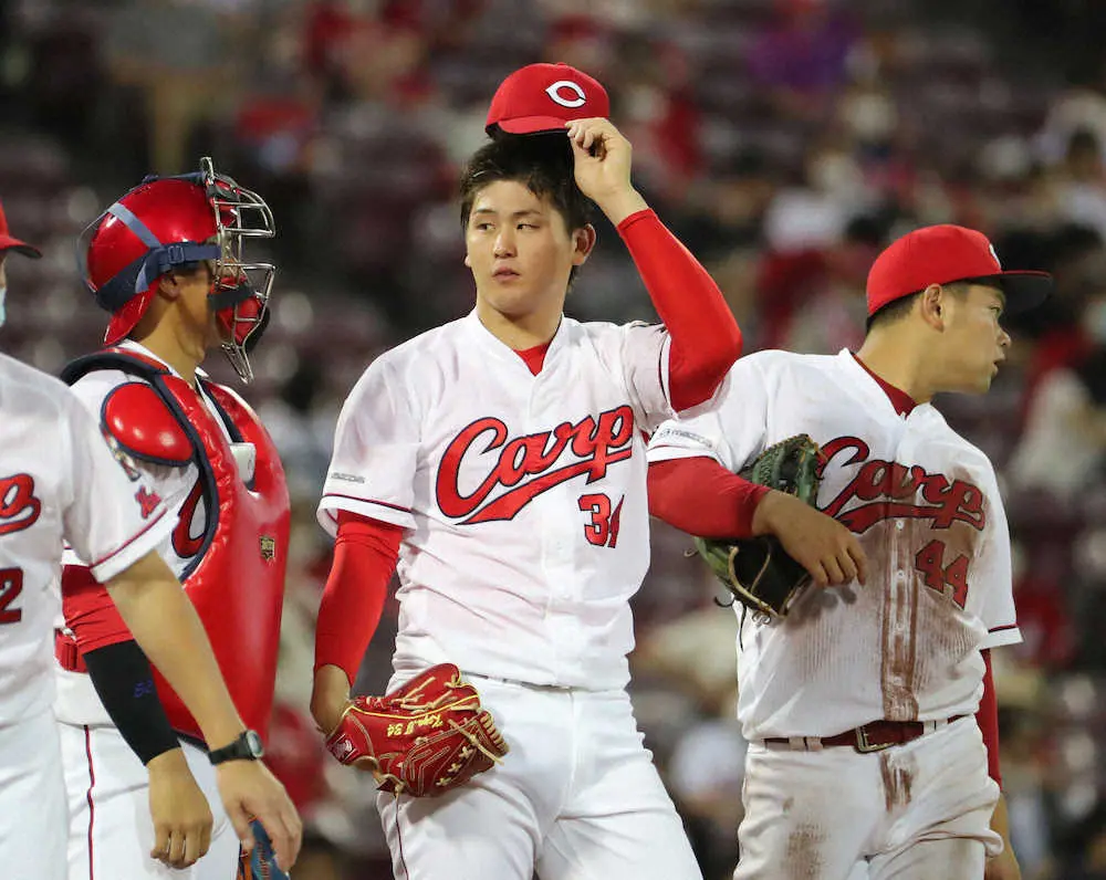 【画像・写真】広島・高橋昂　序盤の3失点悔やむ　失点後は3イニングを無失点「粘り強く行けたのは大きな収穫」