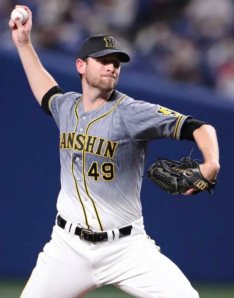 【画像・写真】阪神・ガンケルはVの使者!開幕6連勝は優勝した64年バッキー、03年ムーア以来虎助っ投3人目