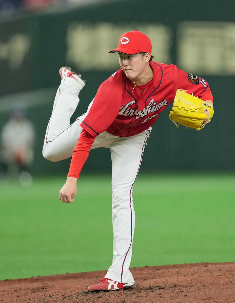 【画像・写真】広島・森下　26日先発を回避し27日に　ワクチン接種の副反応で22日は練習不参加、23日に復帰