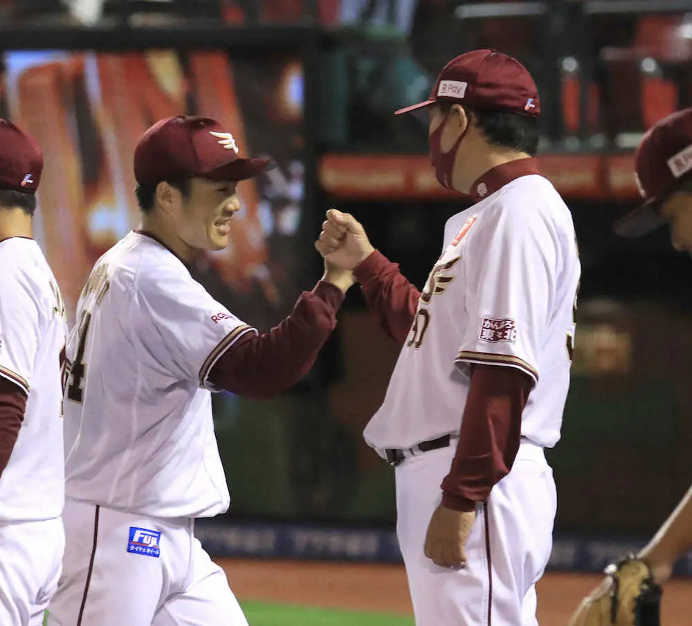 【画像・写真】楽天・則本昂　3年ぶり完投勝利「アサが打ったので」石井監督に並ぶ41度目の2桁奪三振