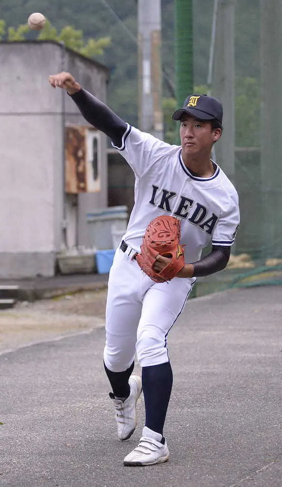 【画像・写真】“阿波の金太郎2世”池田・篠原　古豪復活に燃える「甲子園に“行く”のではなく“帰る”ことが目標」