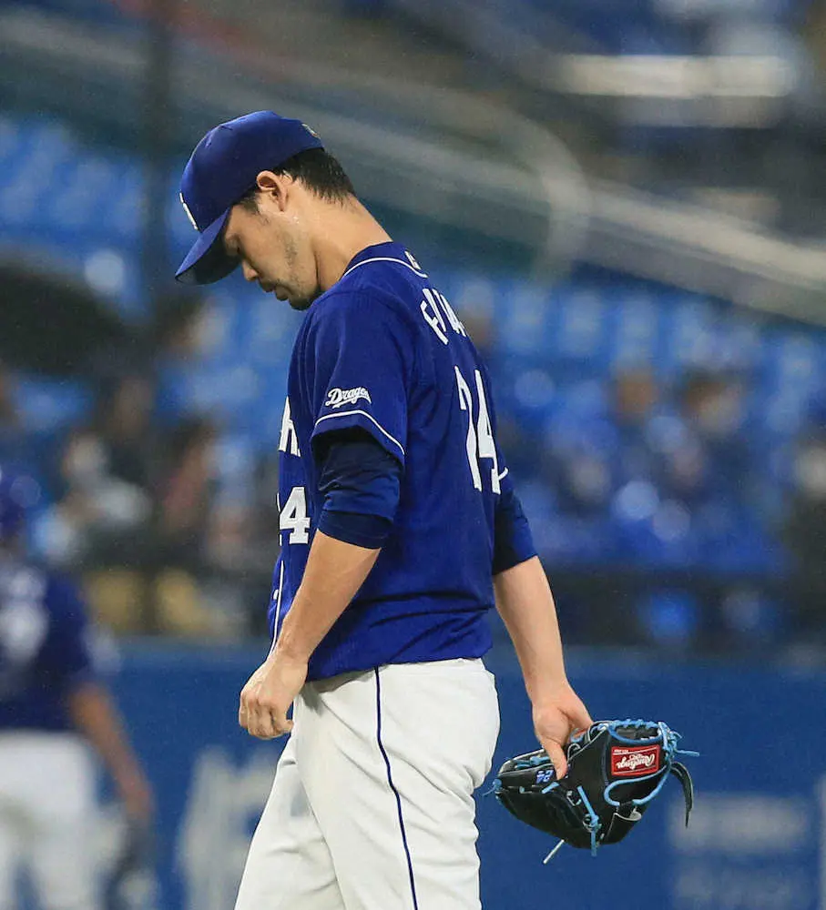 【画像・写真】中日・福谷　自己ワーストの2回7失点KO　DeNA打線にめった打ちくらう