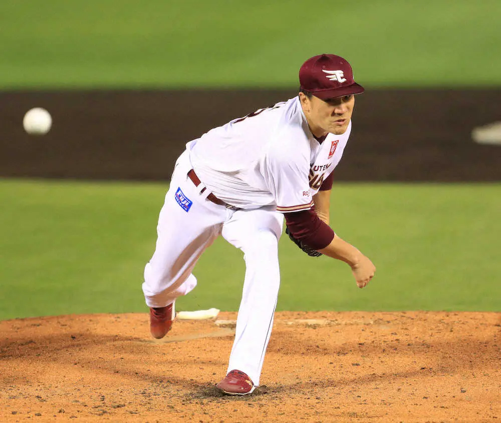 【画像・写真】楽天・田中将　7回3安打1失点で降板　8Kも味方の援護に恵まれず