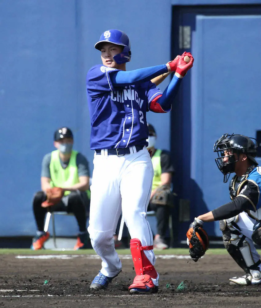 【画像・写真】中日・石川昂　左尺骨骨折における骨接合術終了　復帰まで3カ月以上の見込み