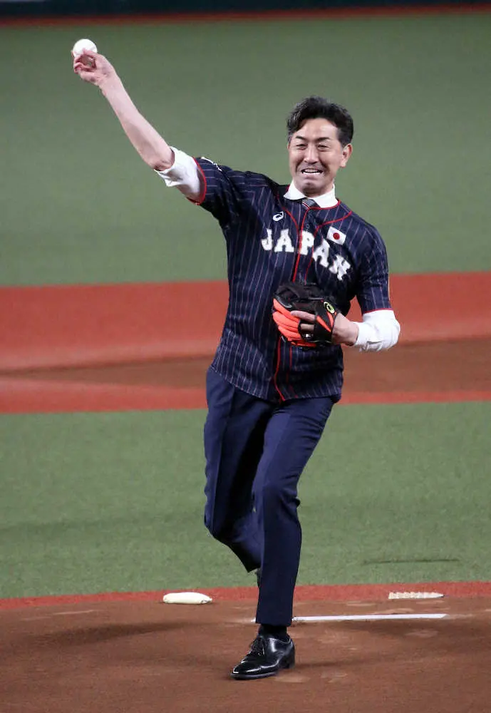 今年の4月14日の西武―日本ハム戦で始球式を行ったG.G.佐藤氏