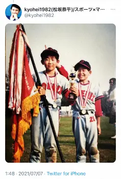松坂大輔の弟 恭平さん 小さい頃から投げすぎなんだよ笑 兄へ愛あるねぎらいメッセージ スポニチ Sponichi Annex 野球