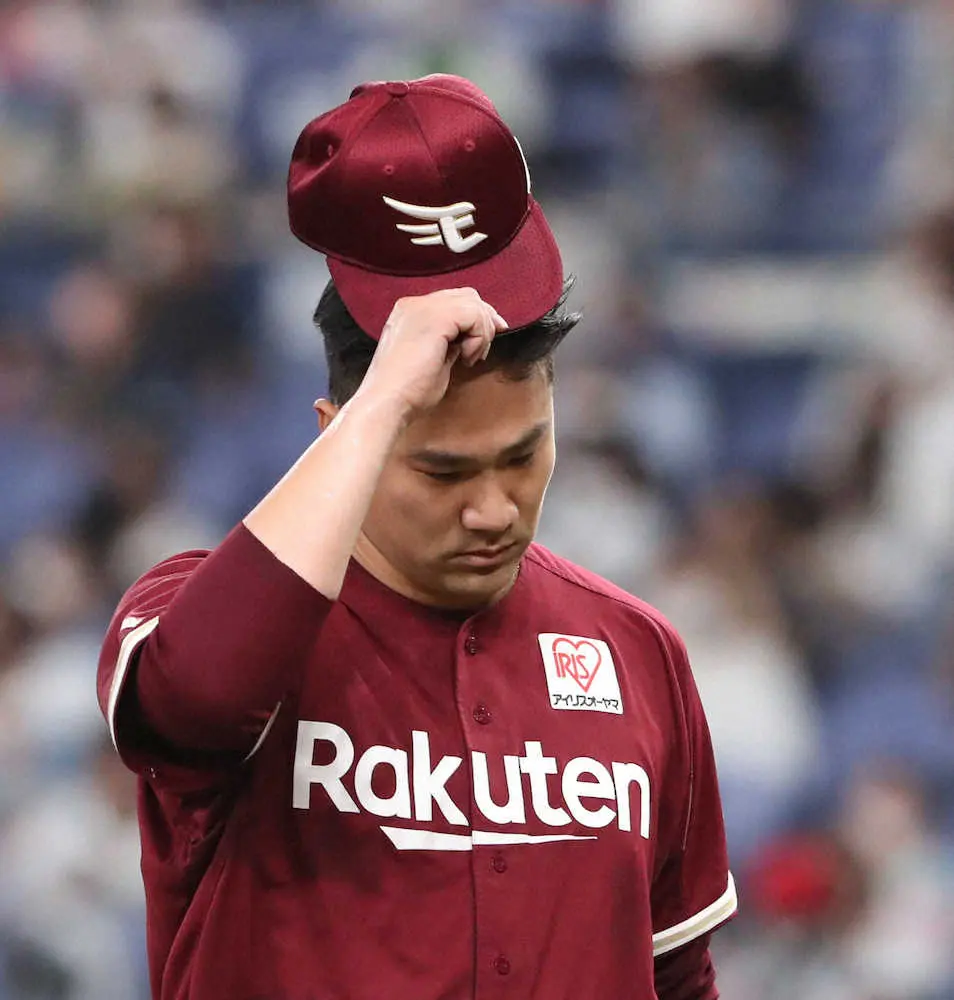 【画像・写真】楽天・マー君　黒星回避も不満　炭谷との初バッテリーで6回3失点
