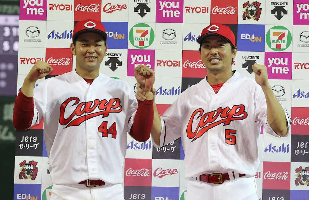 【画像・写真】広島・長野が代打V弾　今季初のお立ち台で林ら若ゴイを絶賛「凄いです」