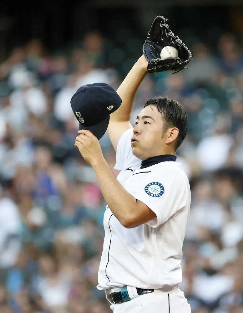 【画像・写真】マリナーズ・菊池　5回5失点KOで4敗目「初回から後手後手の投球」