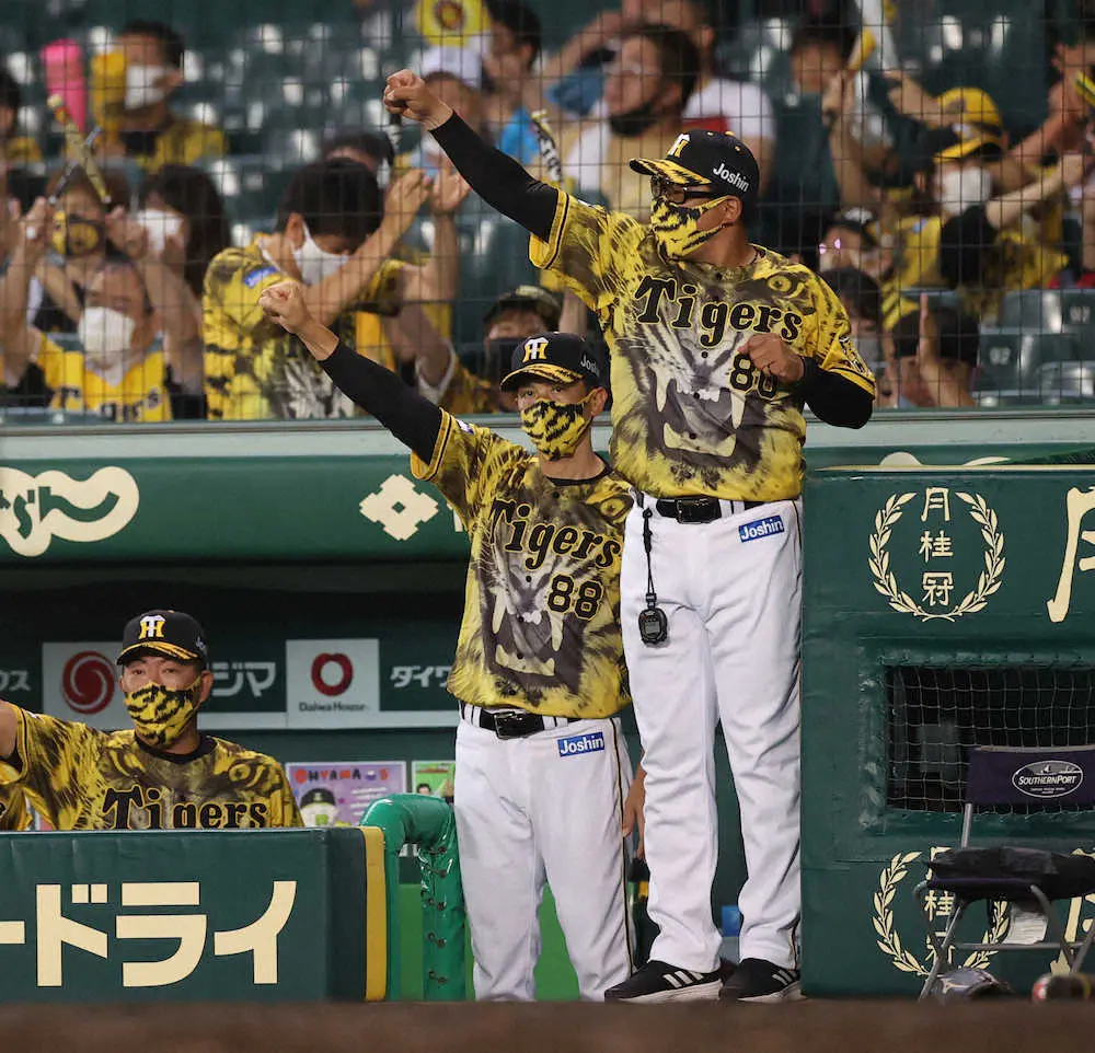 【画像・写真】阪神　ウル虎イエローで3戦3勝！矢野監督は吉兆データにニンマリ「縁起って俺、どこかで担いでいる」
