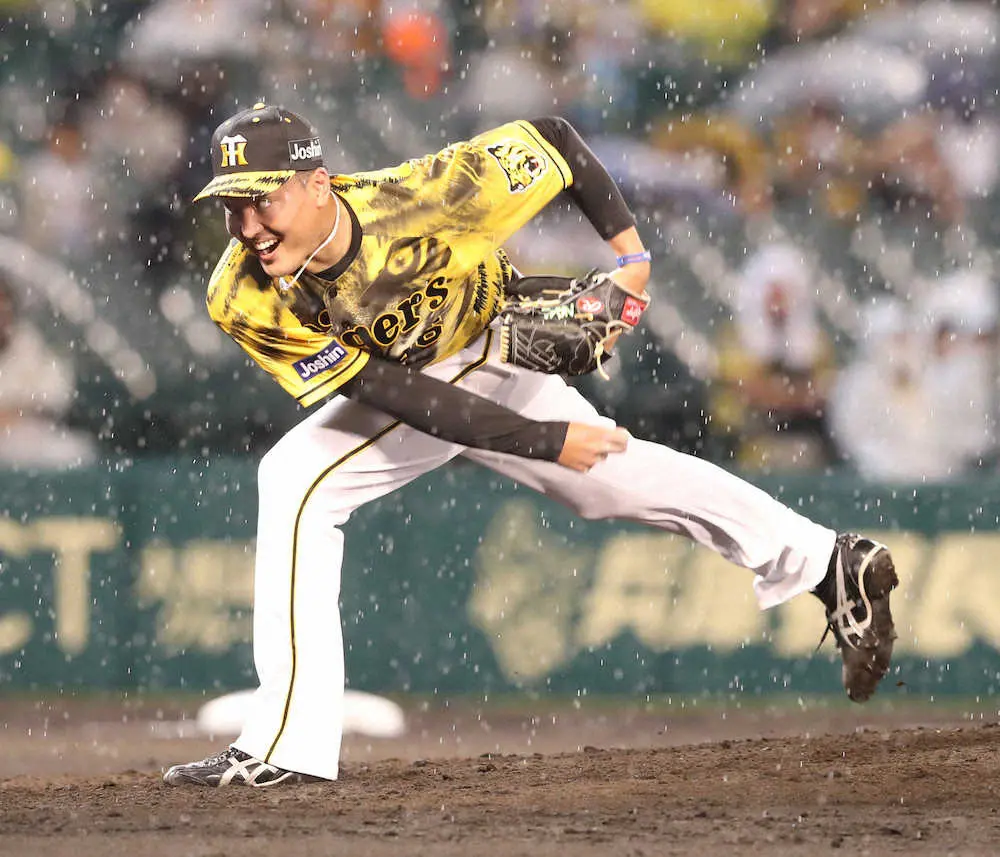 【画像・写真】中4日の秋山の気迫！　矢野監督も絶賛「何よりも気持ち。すごく向かっている感じがした」