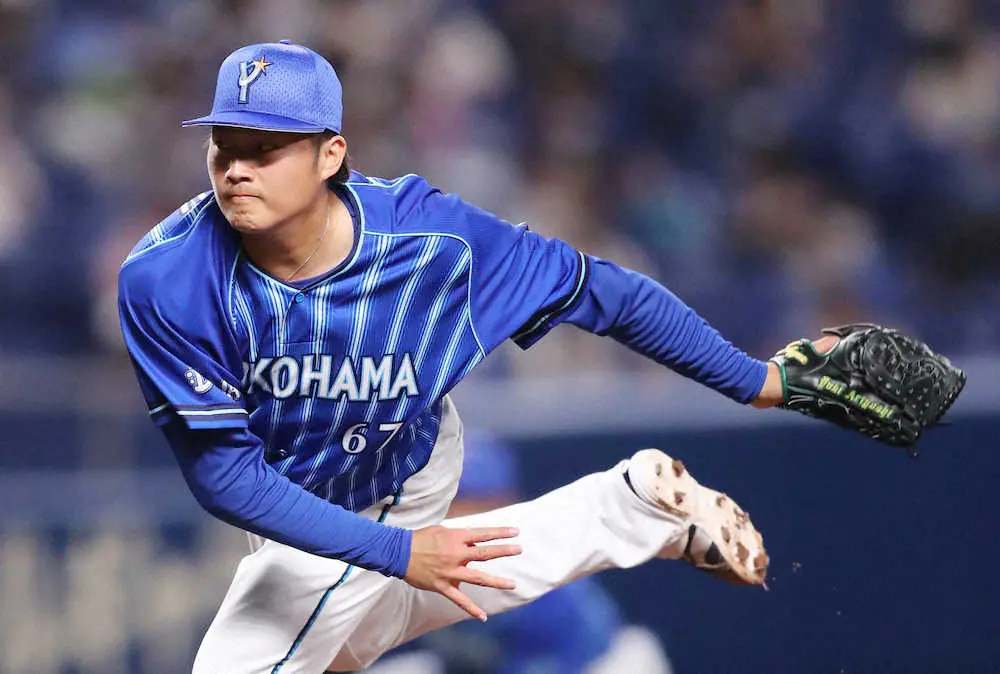 【画像・写真】ロッテから移籍のDeNA・有吉は7回途中2失点　三浦監督は「後半戦ローテ（入り）考える」