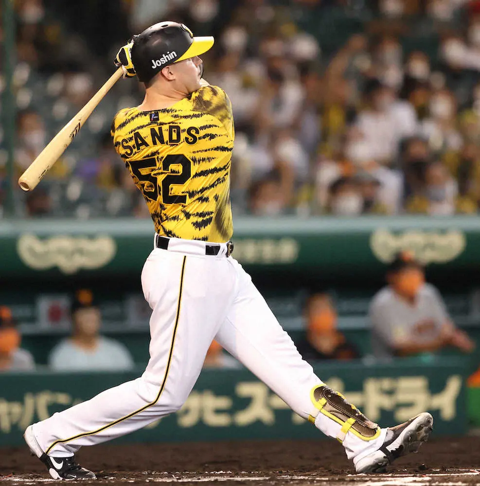 【画像・写真】阪神・サンズ　意地の一撃　零封負け阻止する3試合ぶり16号