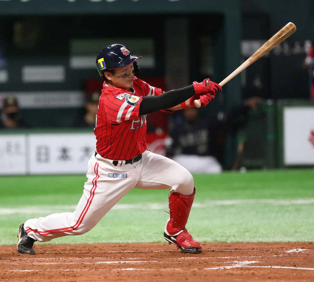 【画像・写真】ソフトB、3年目野村が宮城撃ち　プロ初タイムリー