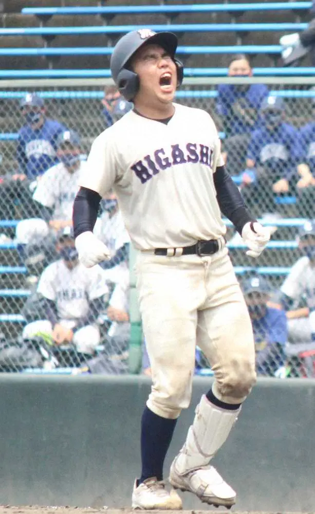 八代東 藤本直 人生初 サヨナラ打 ヒーローはなぜか苦悶の表情 一塁ベース回って左足つっていた スポニチ Sponichi Annex 野球