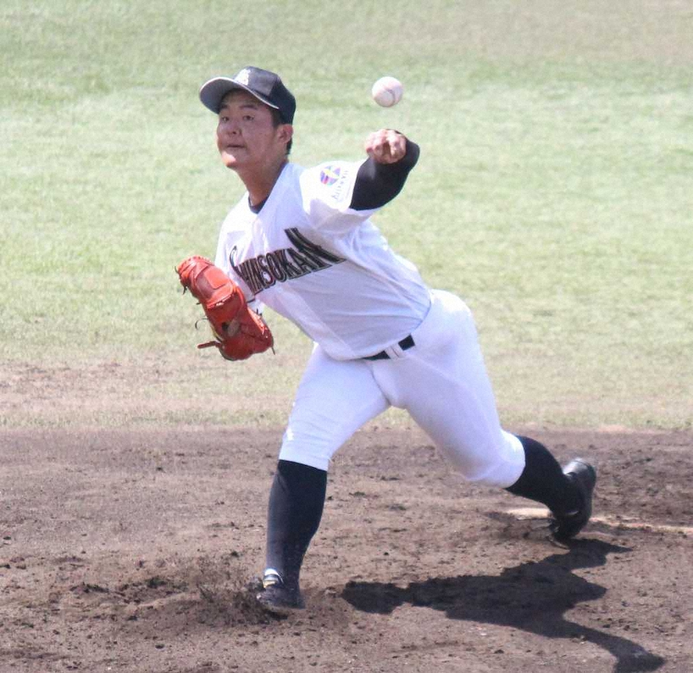 福岡 プロ注目の真颯館左腕 松本 6回零封で快勝けん引 スポニチ Sponichi Annex 野球
