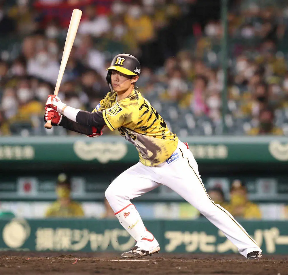 【画像・写真】阪神・中野　自己最長更新の11試合連続安打！　喜びもつかの間…直後にけん制死