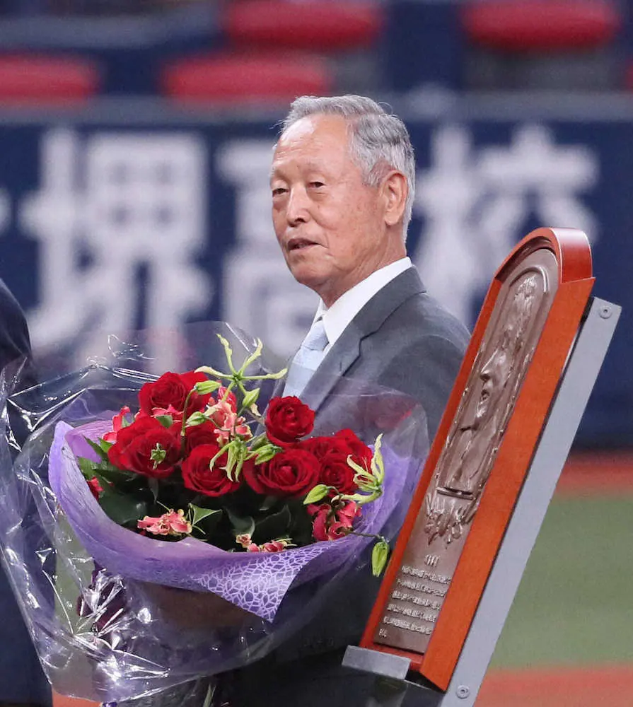 【画像・写真】川島氏の野球殿堂特別表彰　決勝戦前にセレモニー　侍ジャパンにエール