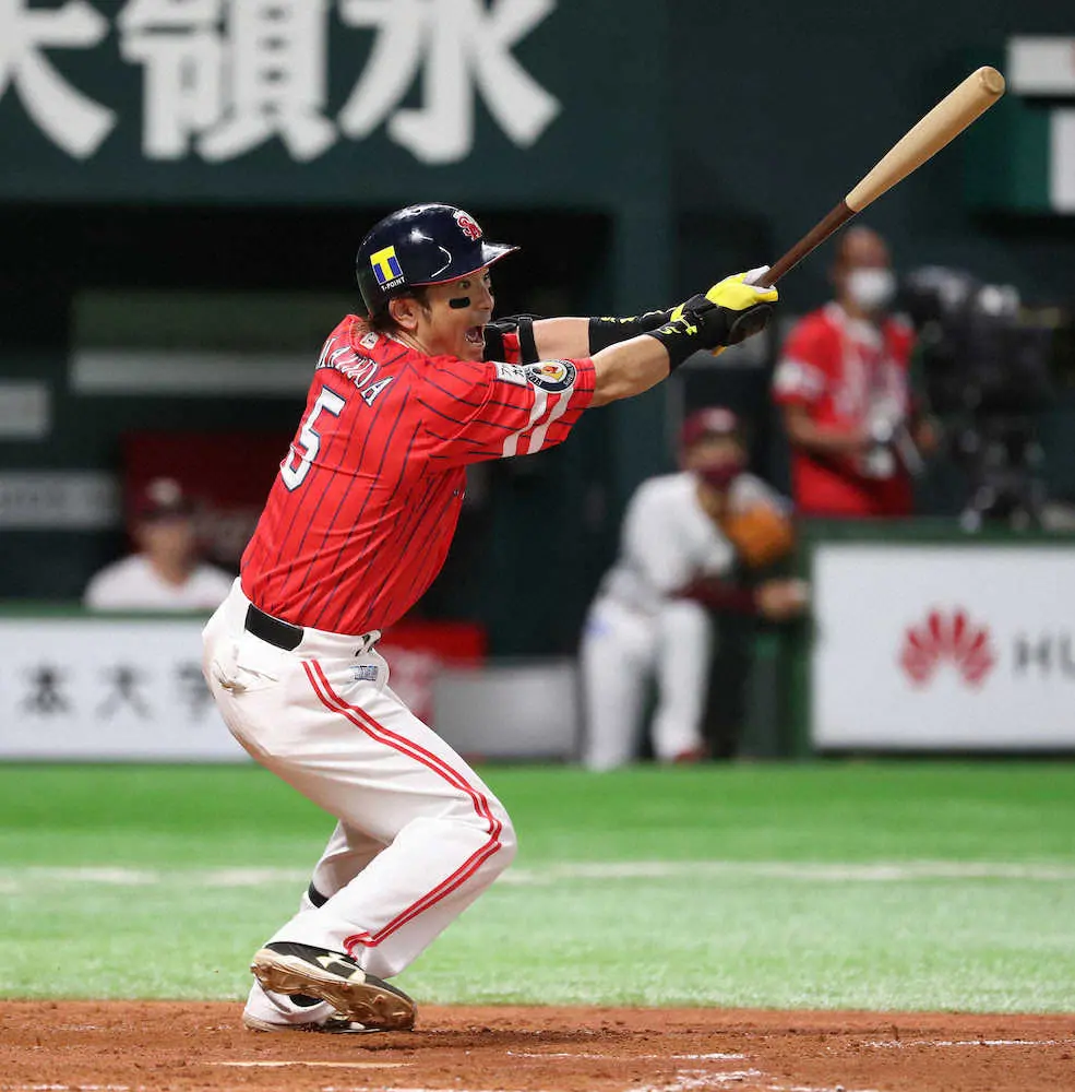 【画像・写真】ソフトバンク・松田　9年連続12度目の2桁アーチ　5試合ぶりスタメンで意地の2ラン