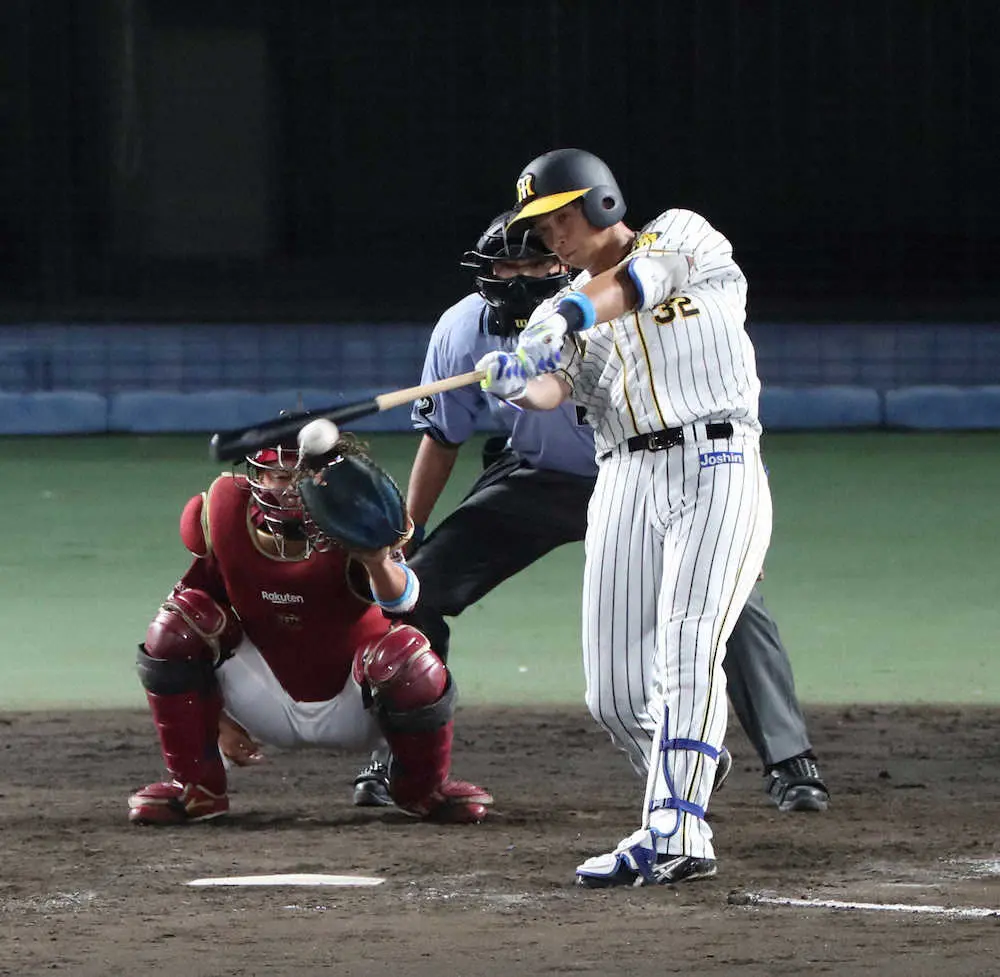 【画像・写真】キラリ、猛虎勢の存在感　ともに先発した小野寺が適時打&井上が9回に左前打