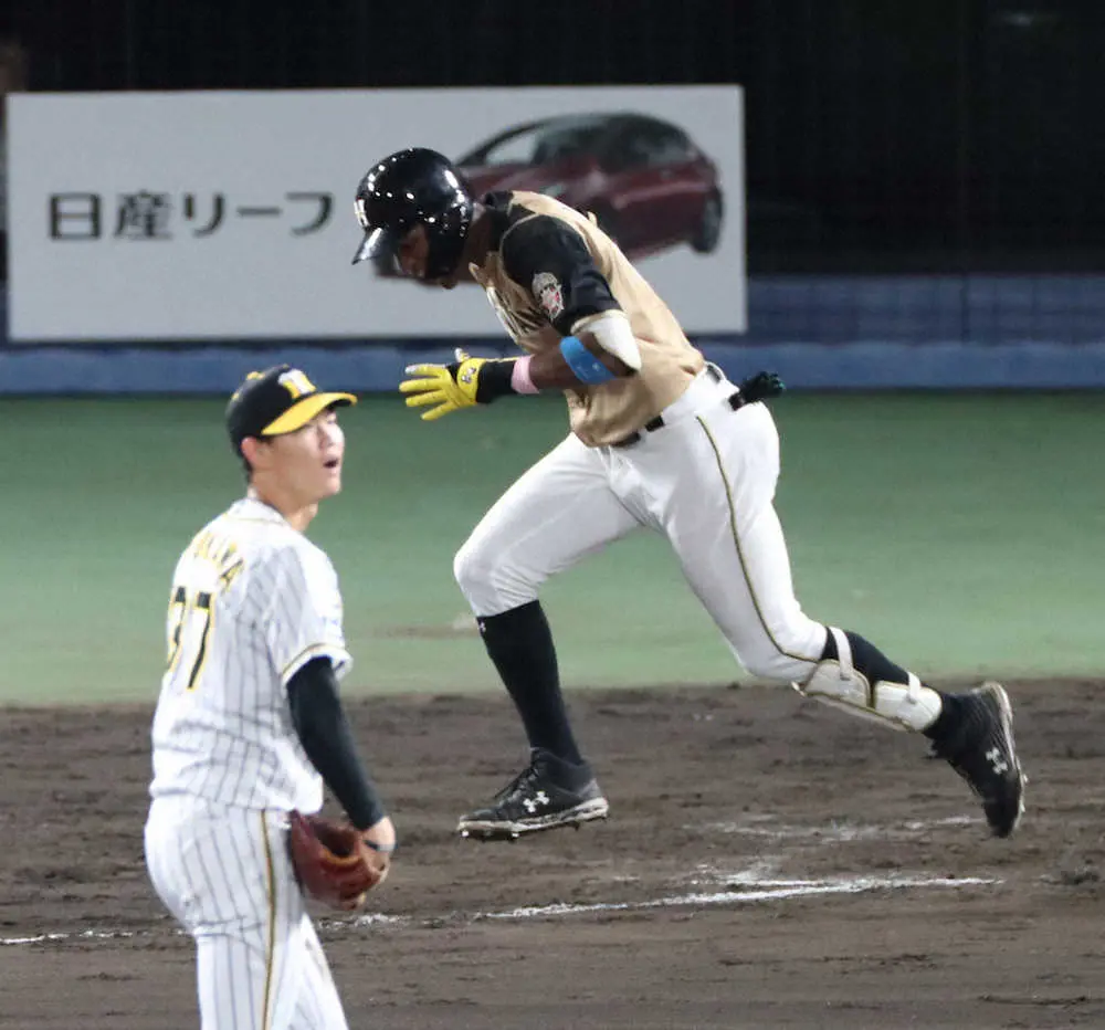 【画像・写真】1軍でも実績のある阪神・及川は1回1失点　万波に二塁打を浴びる