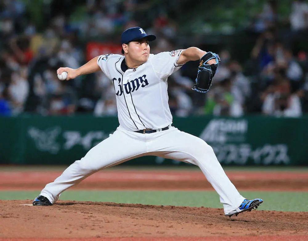 【画像・写真】西武・平良　全セ打線を3者凡退　村上との同級生対決に奮起「自然と最速156キロ出た」