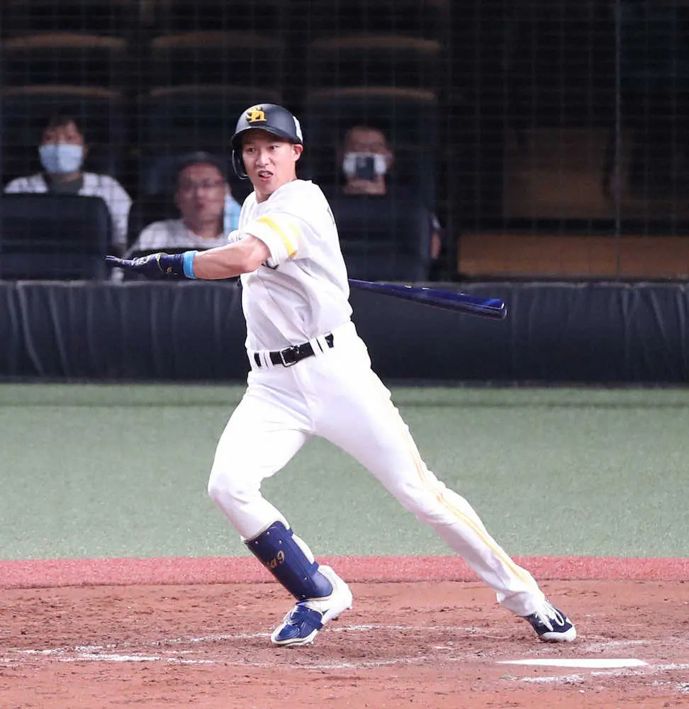【画像・写真】ソフト・柳田　3年ぶり球宴打「最高です」　規格外対談では「佐藤輝見てます。研究させてもらってます」