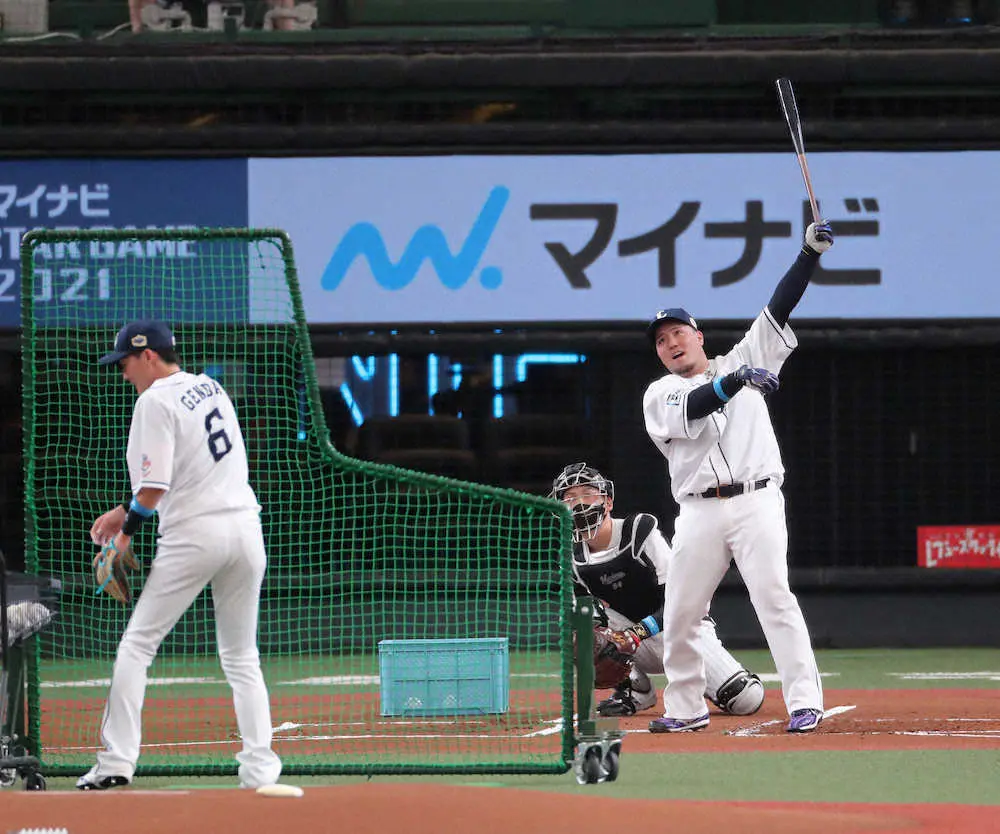 【画像・写真】西武・山川　「人生初」セーフティー！2打点で敢闘選手賞　本塁打競争も決勝進出