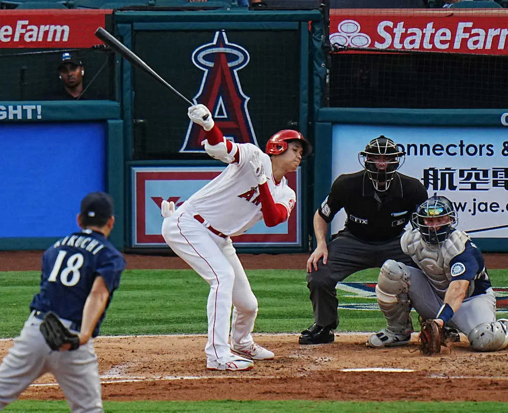 【画像・写真】エンゼルス・大谷　球宴疲れ?5打数無安打　メジャーで自己ワースト4三振