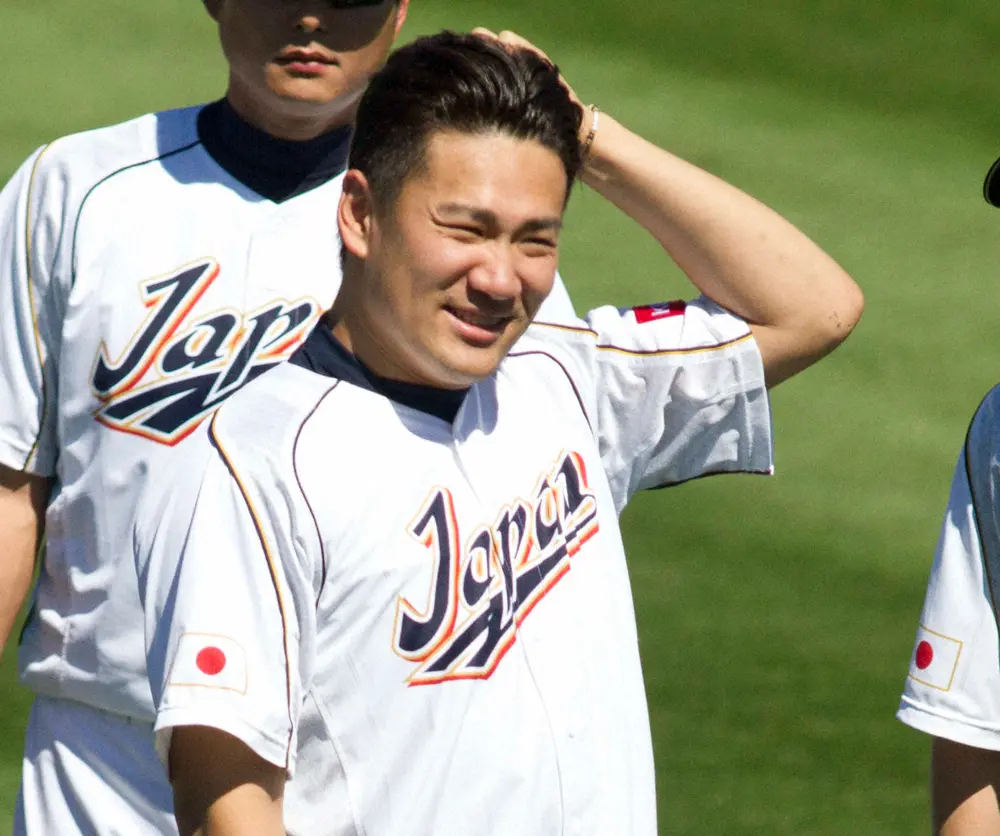 【画像・写真】田中将、侍ジャパン合宿初日「もう大丈夫です」笑顔でキャッチボール