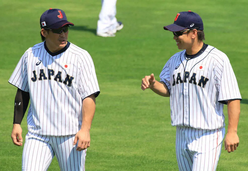 【画像・写真】侍・甲斐、“城島のススメ”梅野との共闘誓う!「捕手同士の対話が重要」五輪先輩の金言胸に