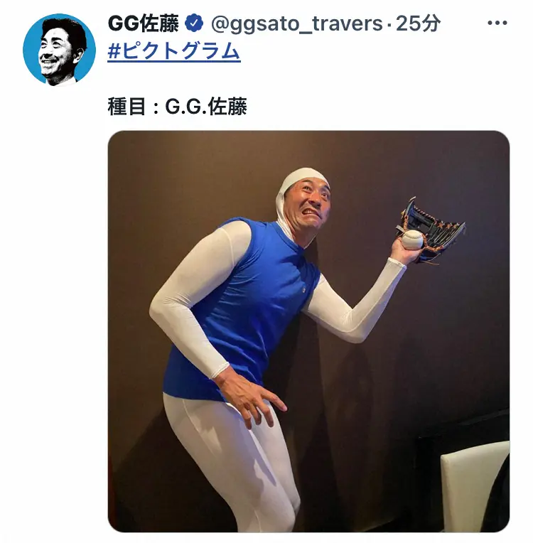 【画像・写真】G.G.佐藤氏が話題のピクトグラム全力披露　衝撃の「種目：G.G.佐藤」にフォロワー「自虐がひどい」