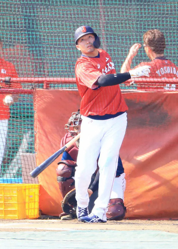 【画像・写真】侍J・誠也が自虐「バッティングの状態はクソですね」　それでも前向き「あんまり気にしなくていいかな」