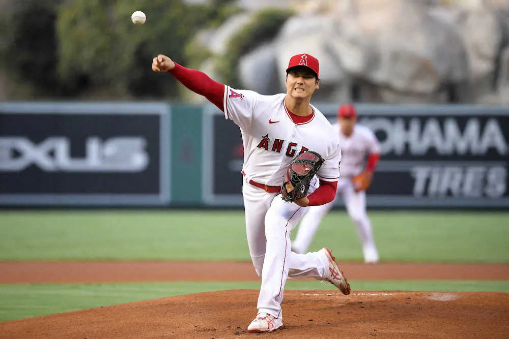 【画像・写真】大谷翔平　今季5勝目の権利持って降板　7回5安打1失点　今季12度目のリアル二刀流