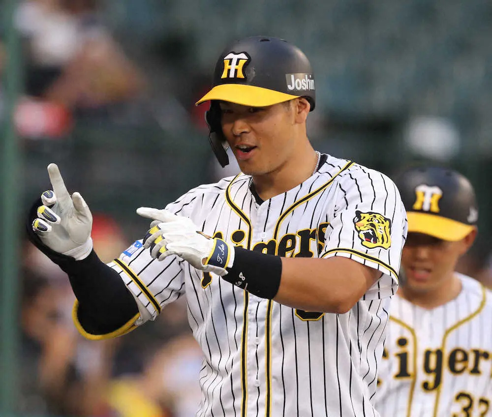 【画像・写真】阪神・佐藤輝　勢い止まらん豪快3ラン　エキシビション5戦5発　打球スピード171キロ計測にどよめき