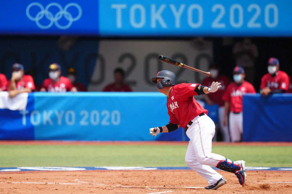 【画像・写真】侍・甲斐　ドミニカ共和国戦に続き同点打＆好リードで好守に躍動